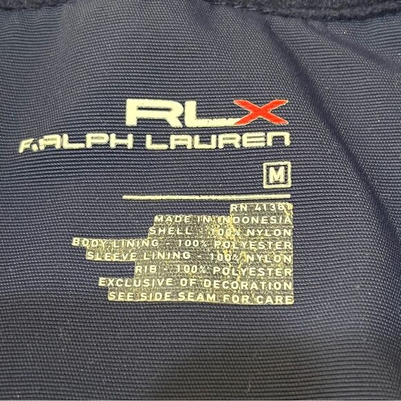 RLX Ralph Lauren Sport‎ Blue Jacket Coat Water Resistant Medium Winter Snow Ski - Picture 10 of 14